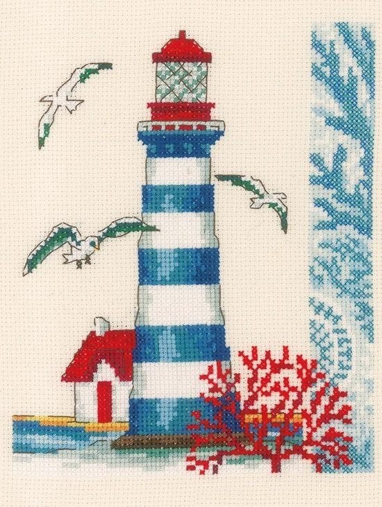 Borduurpakket vuurtoren TE3590, ., Nieuw, Ophalen of Verzenden, .