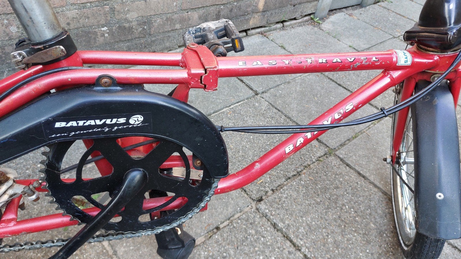Batavus Easy Travel vouwfiets 3 versnellingen, Fietsen en Brommers, Fietsen | Vouwfietsen, Ophalen, Gebruikt, Velgrem, 16 tot 18 inch