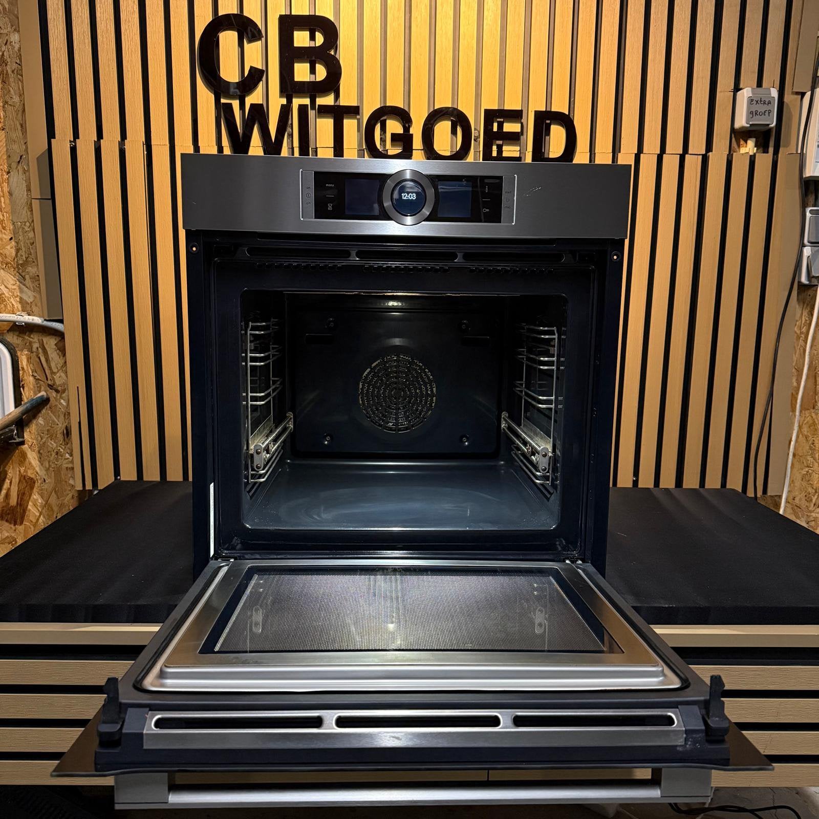 Luxe Bosch serie 8 combi oven magnetron pyrolyse 60cm hoog, Ophalen, 60 cm of meer, Bosch, Zo goed als nieuw