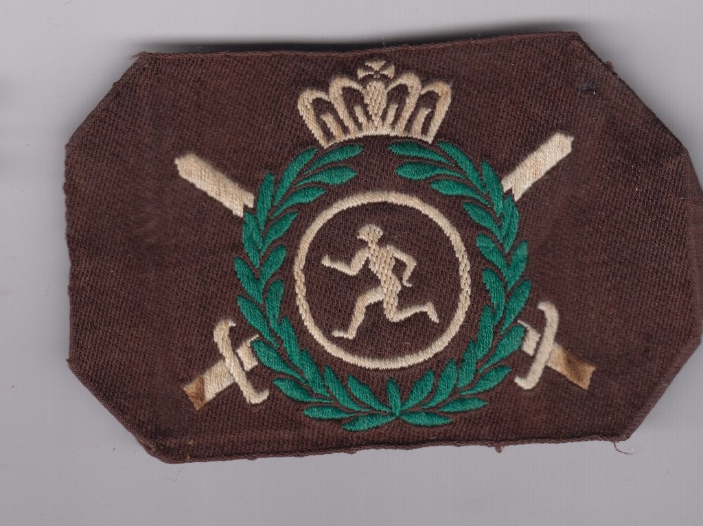 mouwembleem Sportinstructeur jaren '50, Verzamelen, Ophalen of Verzenden, Landmacht, Nederland, Embleem of Badge