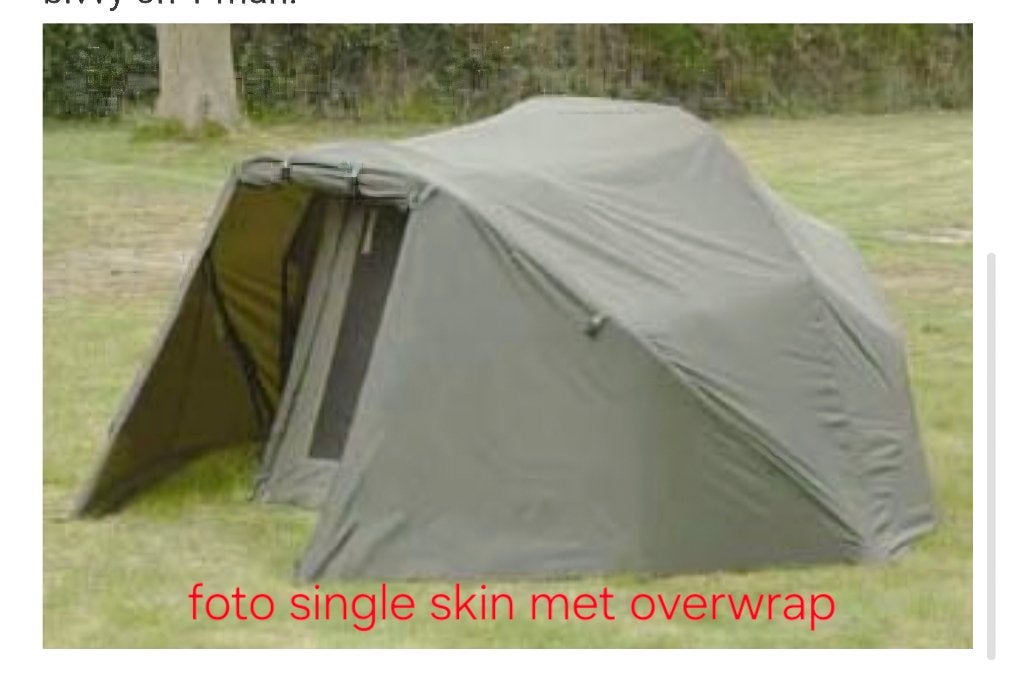 Bivvy met overwrap - Ideaal voor karpervissen, Ophalen of Verzenden, Gebruikt, Overige typen