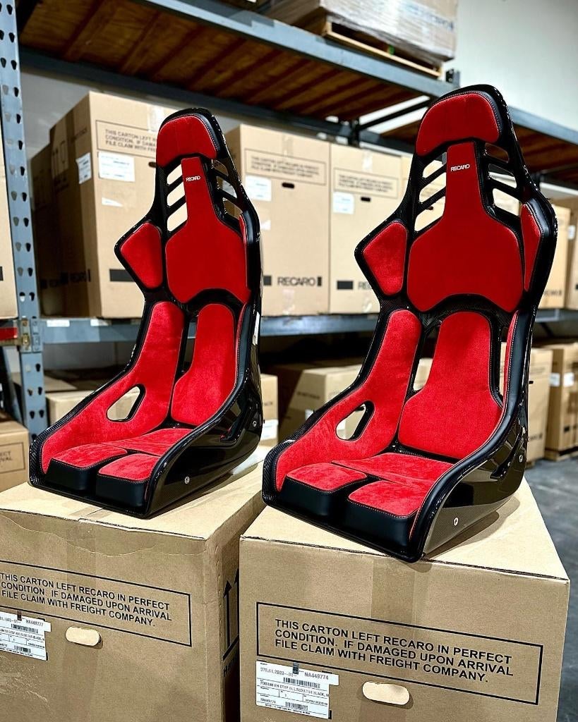 Recaro Podium Carbon Alcantara Leder kuipstoel sportstoel, Ophalen of Verzenden