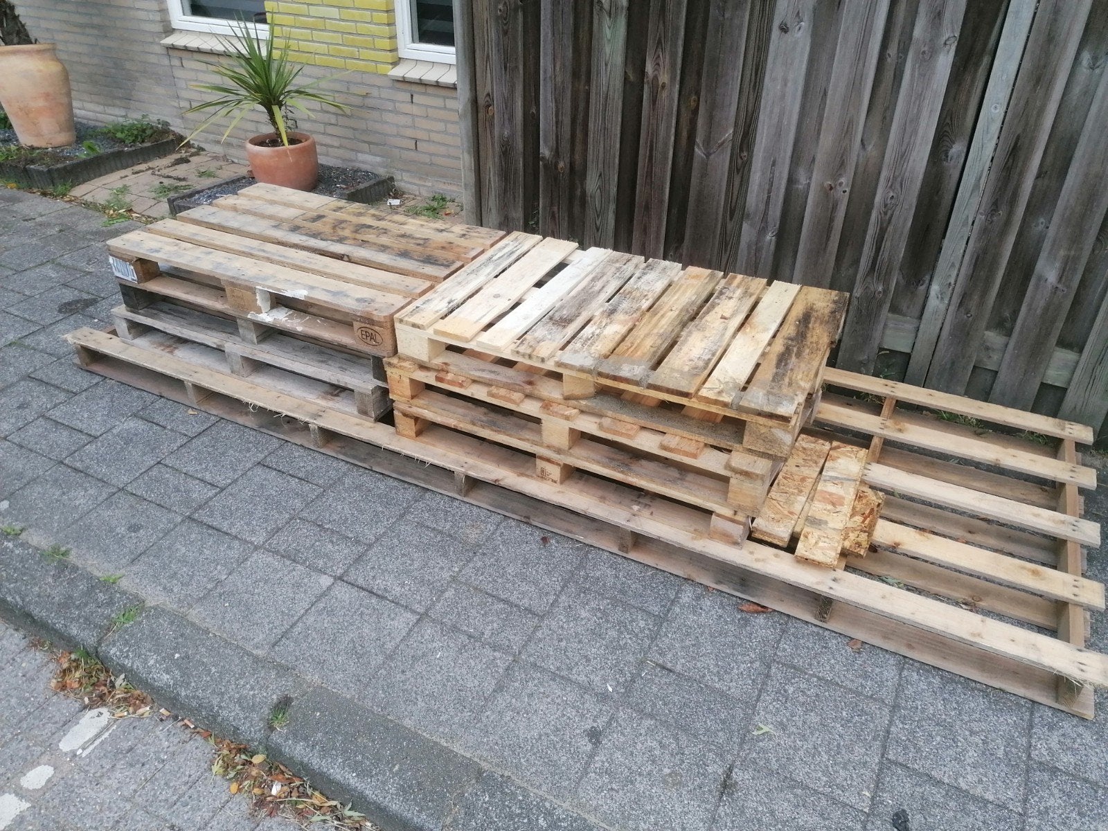 Gratis hout ophalen, Ophalen, Gebruikt