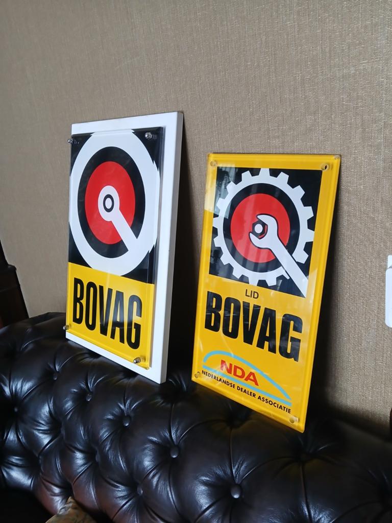 Set van 2  reclame borden, Verzamelen, Ophalen, Reclamebord