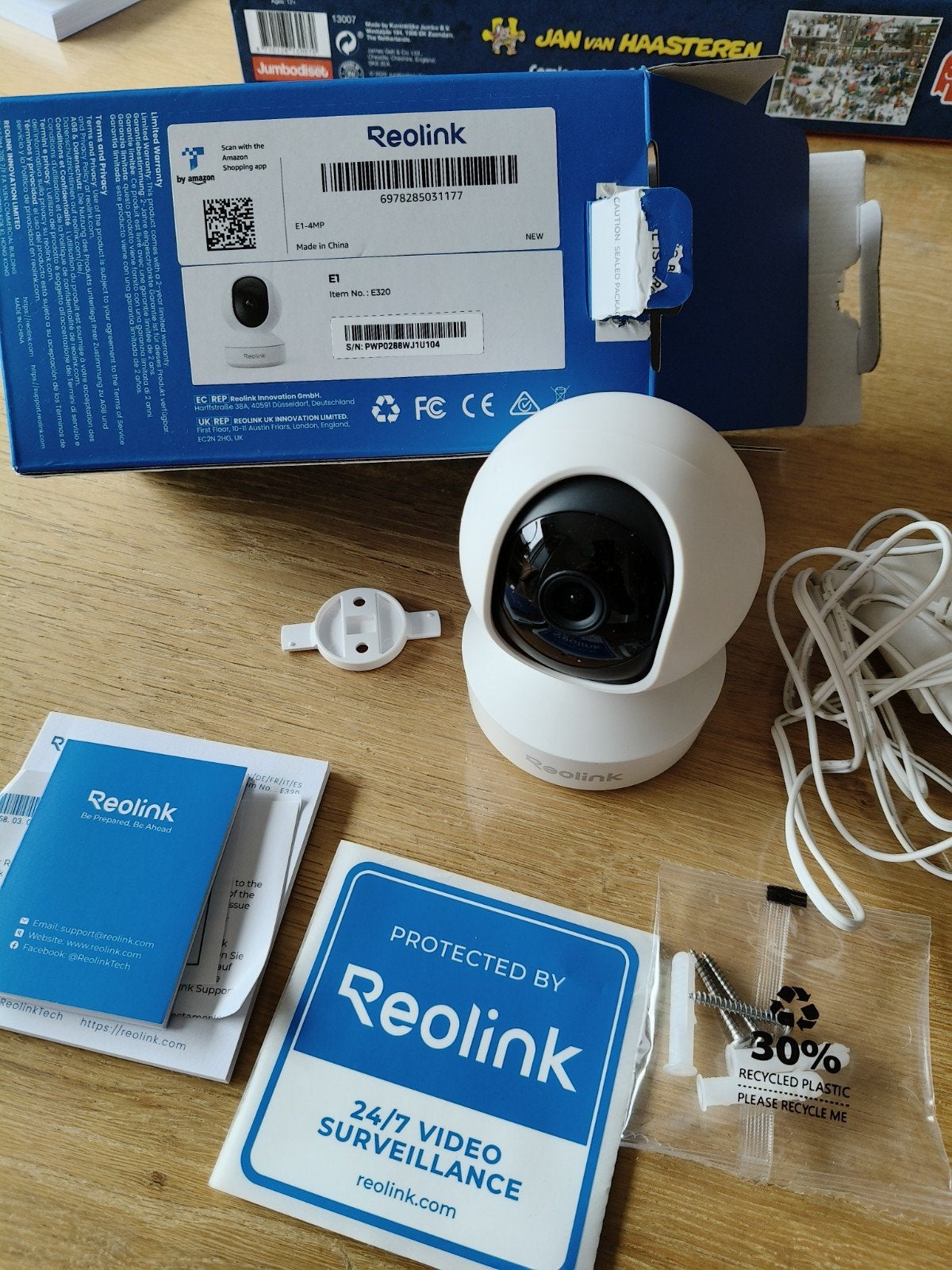 Reolink E1-4MP WiFi IP Camera - Nieuw in doos, Audio, Tv en Foto, Videobewaking, Ophalen of Verzenden, Nieuw, Binnencamera