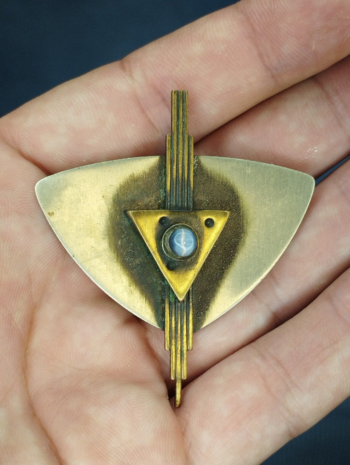 Prachtige vintage Art Deco broche, Ophalen of Verzenden, Zo goed als nieuw, Zilver, Overige materialen
