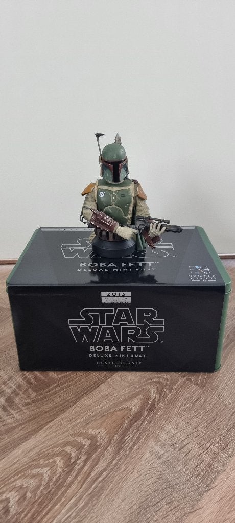 Star Wars Boba Fett Deluxe Buste Gentle Giant, Verzamelen, Ophalen of Verzenden, Zo goed als nieuw, Beeldje of Buste