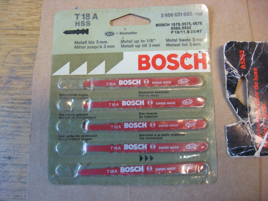 Decoupeerzaagjes dubbele t schacht bosch scintilla aeg holz, Ophalen of Verzenden, Zo goed als nieuw