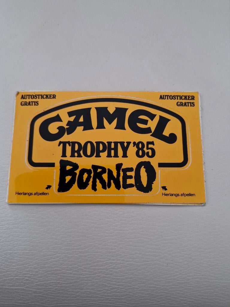 Camel Trophy '85 Borneo Autosticker, Ophalen of Verzenden