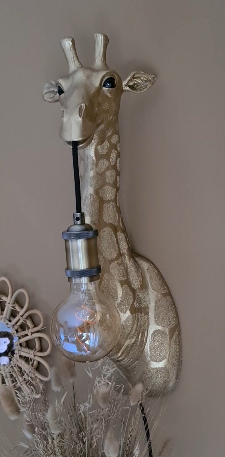 Light & Living Wandlamp Giraffe Goud, Ophalen, Nieuw
