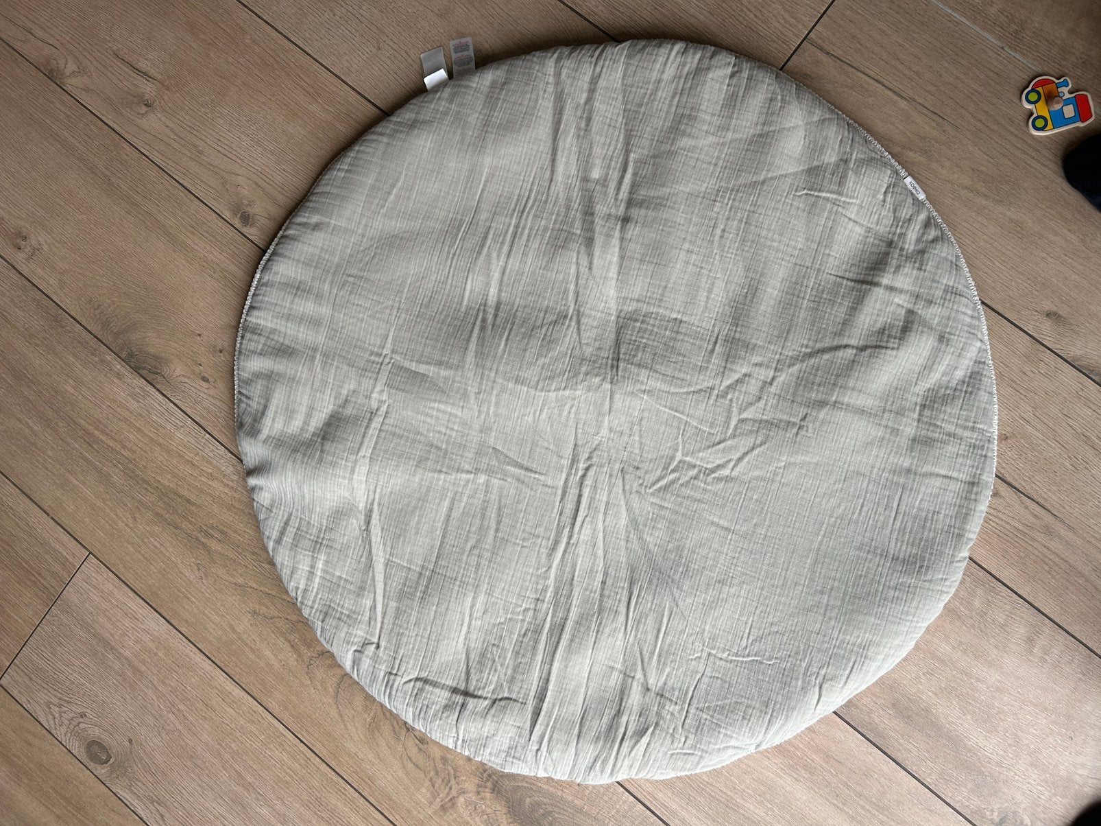 Koeka Boxkleed rond 90cm warm white / sage, Ophalen of Verzenden, Zo goed als nieuw