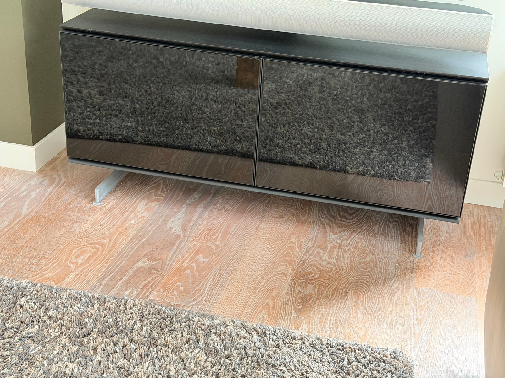 Zeer mooi design zwart TV meubel (Beo system 3 Cabinet), Ophalen, Overige materialen, Modern, Gebruikt