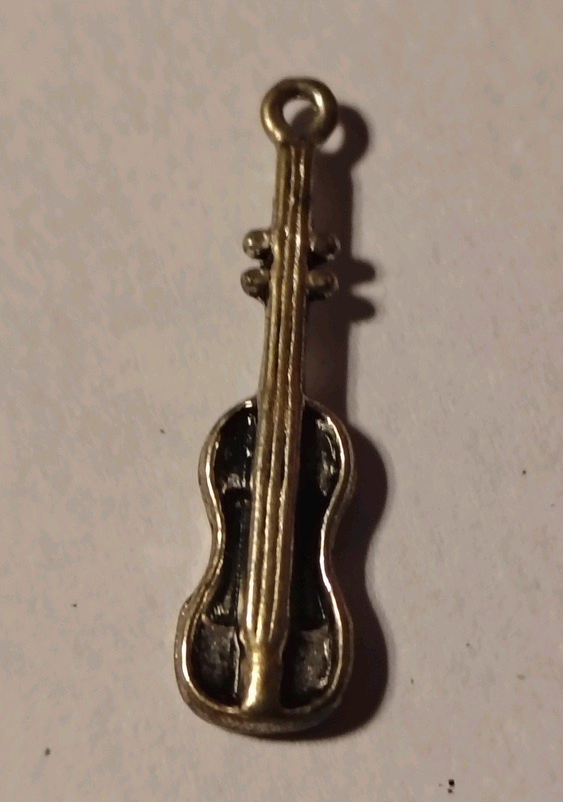 Viool Hangertje, Sieraden, Tassen en Uiterlijk, Ophalen of Verzenden, Zilver, Overige materialen