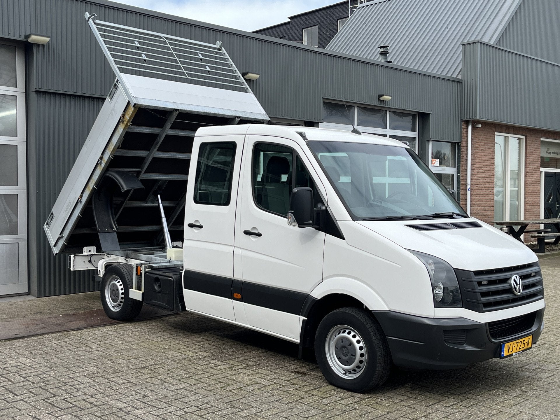 Volkswagen Crafter 35 2.0 TDI DC 3500kg trekgewicht Kipper A, Auto's, Bestelauto's, Euro 5, Achterwielaandrijving, Gebruikt, Zwart
