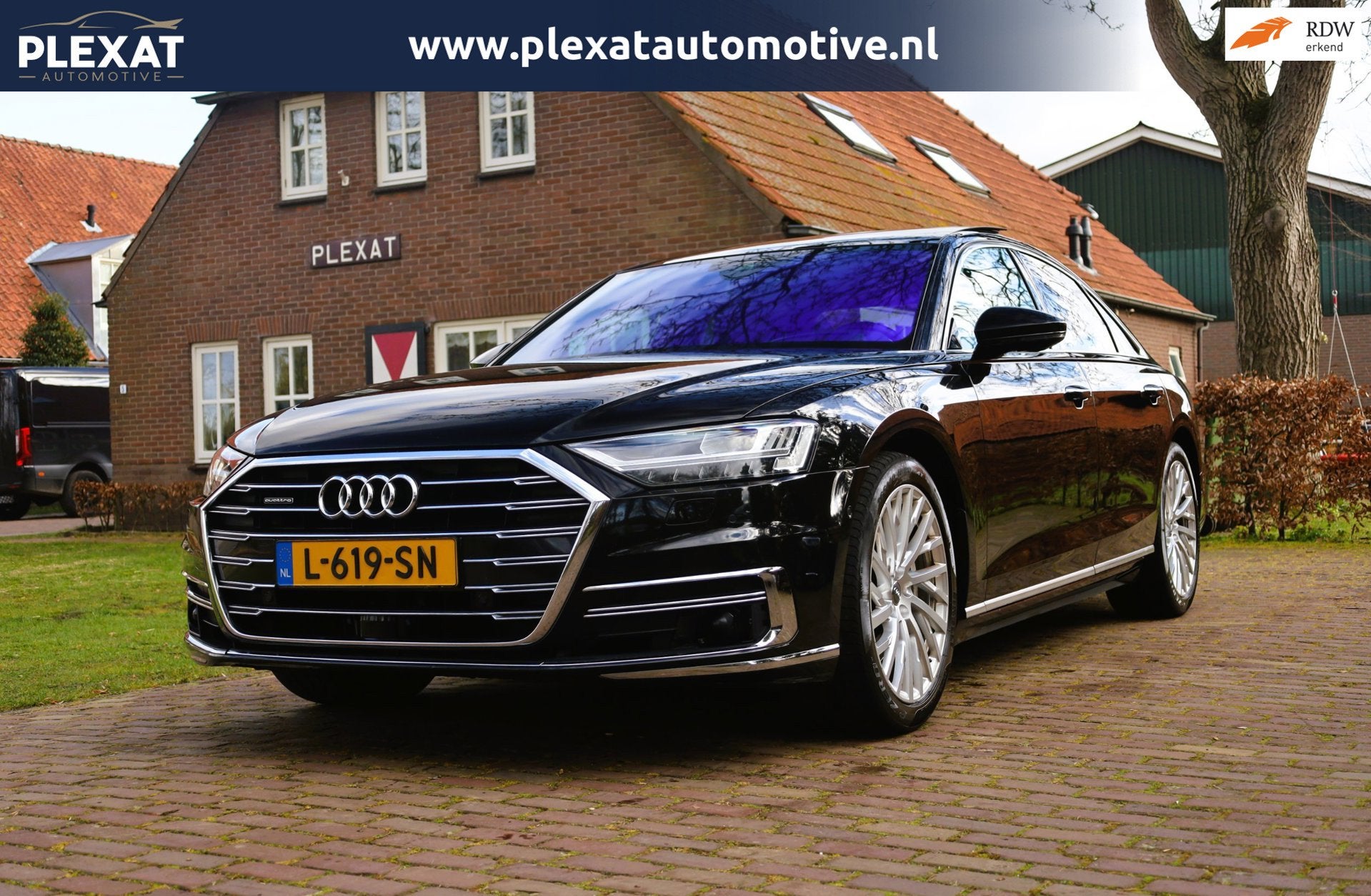 Audi A8 55 TFSI quattro Pro Line Plus Aut. | 6-Cillinder | A, Auto's, Dealer onderhouden, Gebruikt, 2995 cc, Leder