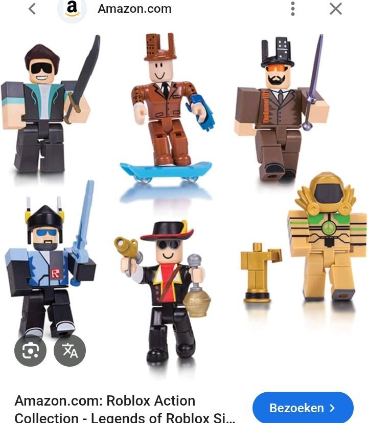 Roblox Poppetjes Set - 6 Figuren met Accessoires, Ophalen of Verzenden, Gebruikt