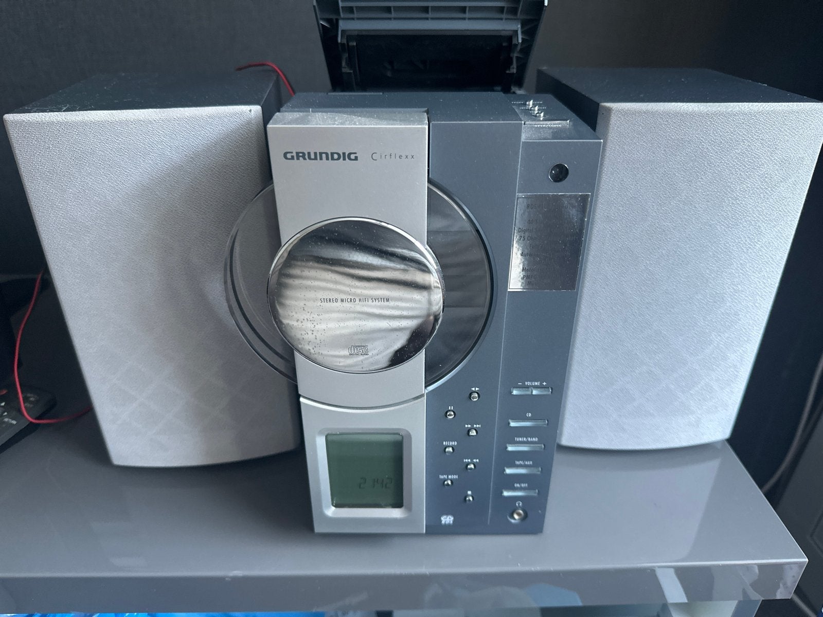 Grundig Cirflexx UMS 4101 Microset met CD, Cassette, Radio, Overige merken, Gebruikt, Cassettedeck, Ophalen of Verzenden
