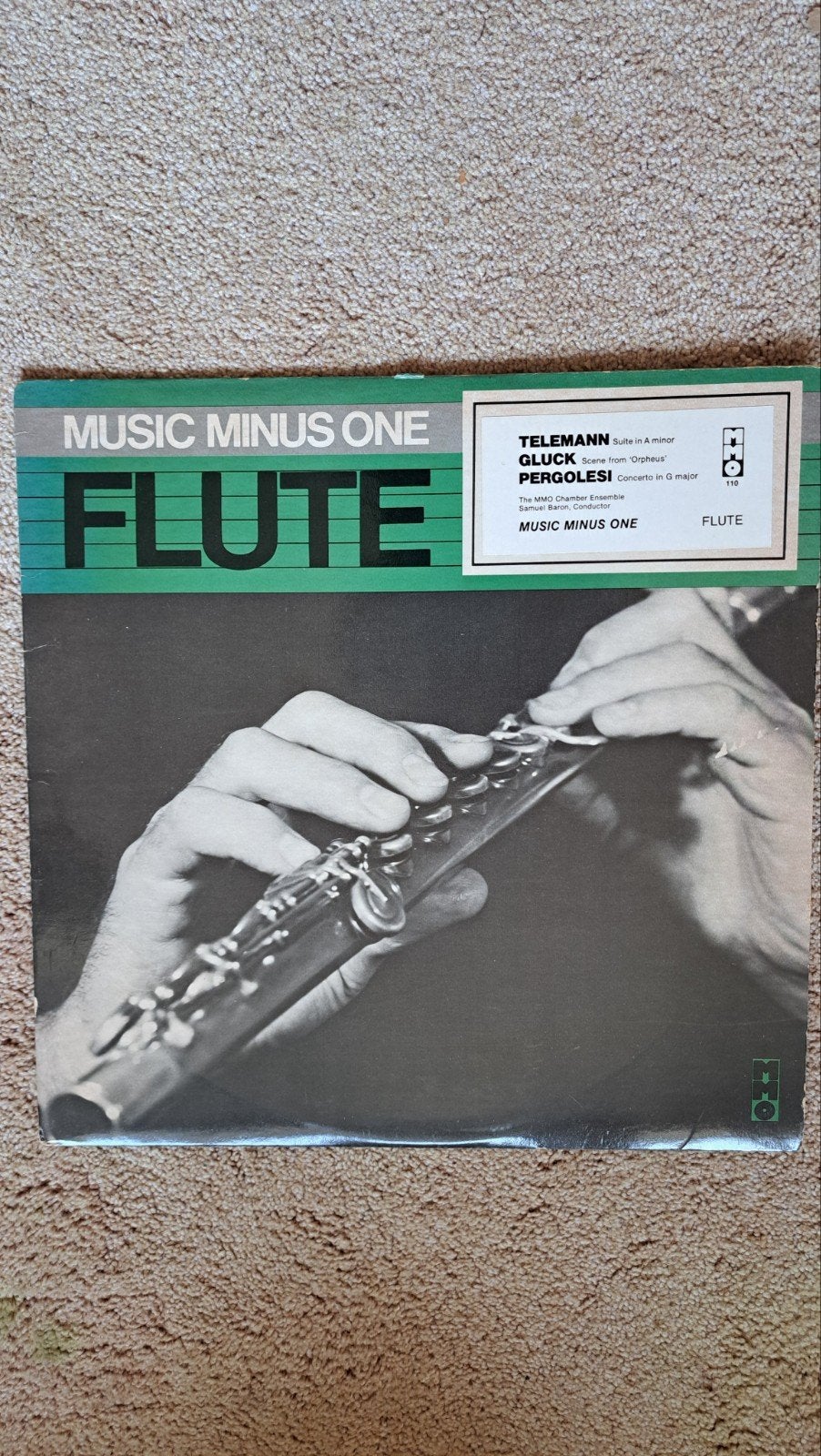 Music Minus One Flute: Telemann, Gluck, Pergolesi LP, Muziek en Instrumenten, Gebruikt, Klassiek, Ophalen of Verzenden, Orkest