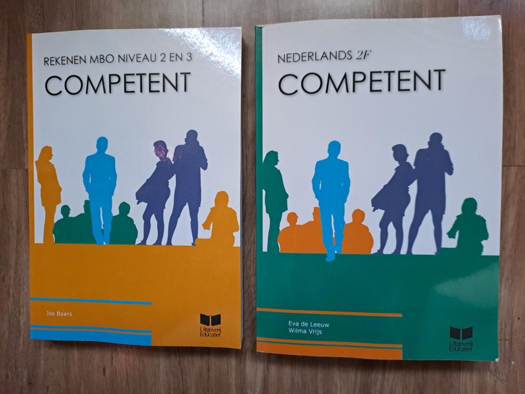 Competent: Nederlands 2F & Rekenen MBO Niveau 2 en 3, Gelezen, Eva de Leeuw, Wilma Vrijs, Jos Baars, Ophalen of Verzenden, Nederlands