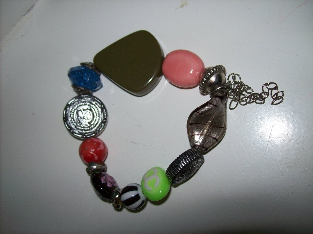 Armband Prachtig Meer kleur Fraai stenen rek model, Overige materialen, Met bedels of kralen, Overige kleuren, Verzenden
