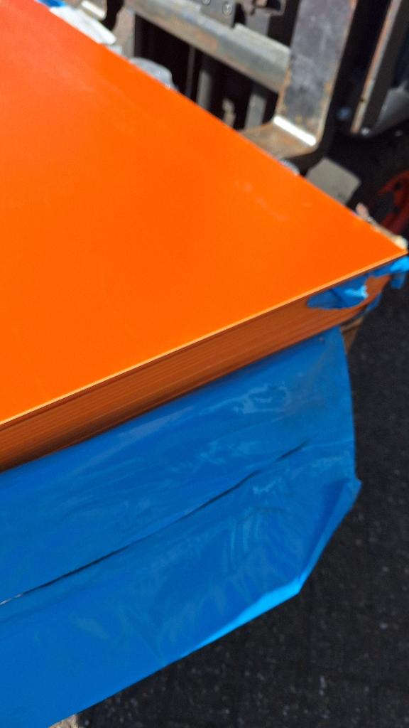 Polystyreen kunststof platen 13 stuks 137.5x97.5 6mm oranje, Ophalen, Overige materialen, Minder dan 20 mm, Nieuw