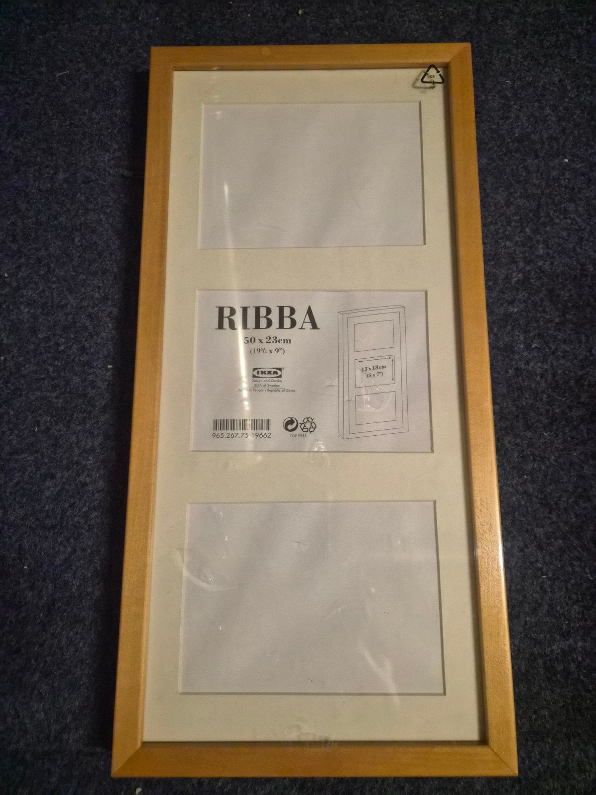10x IKEA RIBBA fotolijst 50x23cm hout - Nieuw in verpakking, Ophalen, Nieuw, Hout, Fotolijst