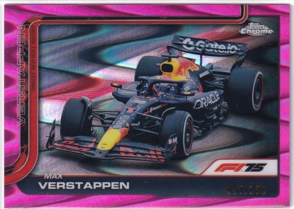 Max Verstappen Pink RayWave Refractor #73 /250, Verzenden, Nieuw, Formule 1