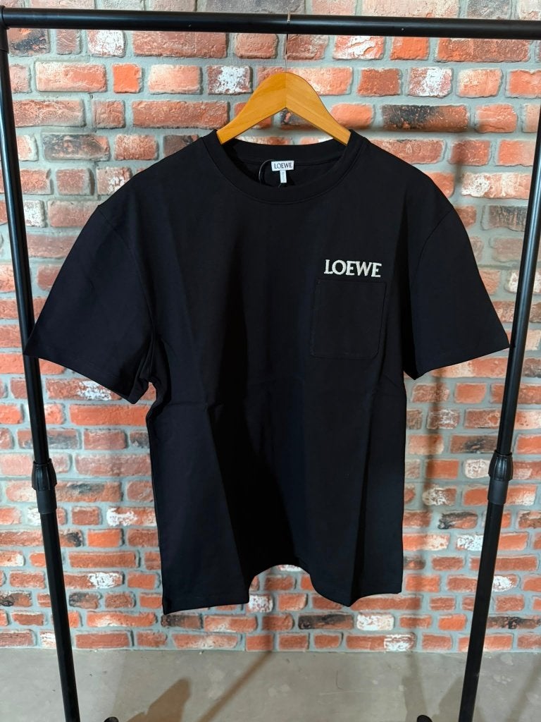 Loewe T-Shirt Met Zakdetail (maat: M), Kleding | Heren, Loewe S.A., Maat 48/50 (M), Zwart, Nieuw