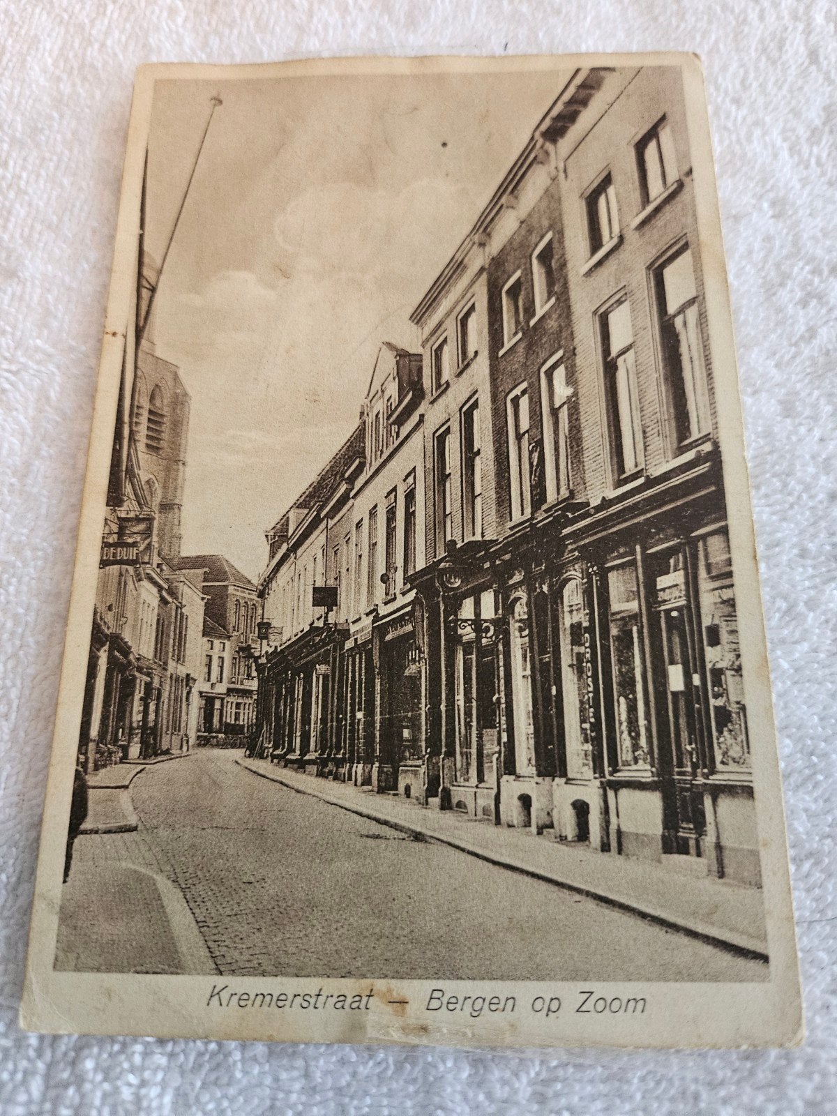 Ansichtkaart Bergen op Zoom Kremerstraat 1933 Afgestempeld, Ophalen of Verzenden, 1920 tot 1940, Gelopen, Noord-Brabant