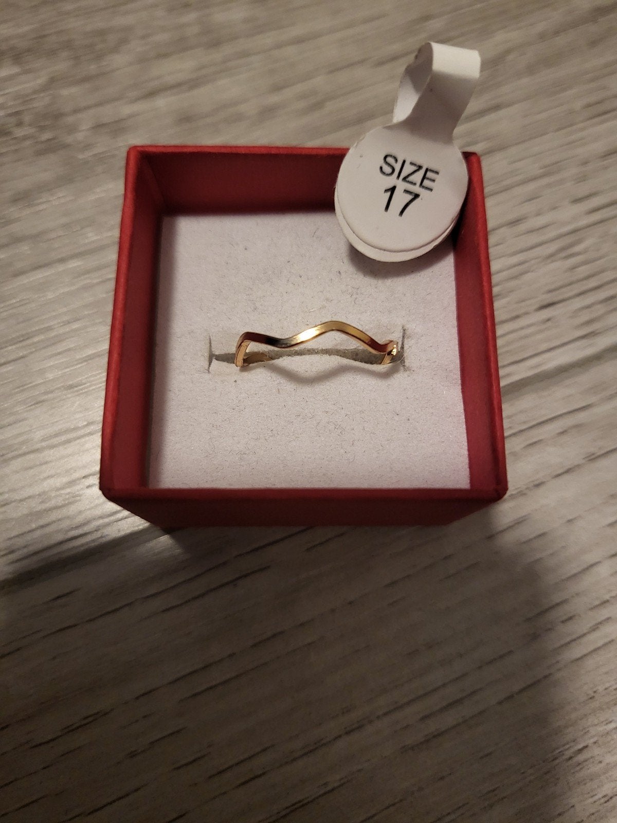 Nieuwe Gouden Golf Ring - Maat 17, Nieuw, Ophalen of Verzenden, 17 tot 18, Dame