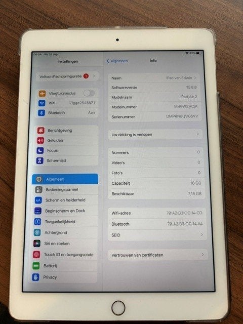 Ipad Air 2, Rose Goud, Gebruikt, Apple iPad Air, 16 GB