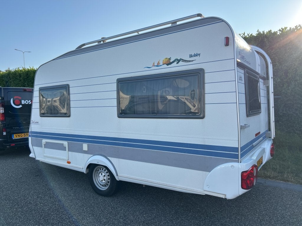 Hobby De Luxe 400 SB FIETSENREK, VOORTENT, Overige typen, Hobby-Wohnwagenwerk Ing. Harald Striewski GmbH, Hobby, 750 - 1000 kg