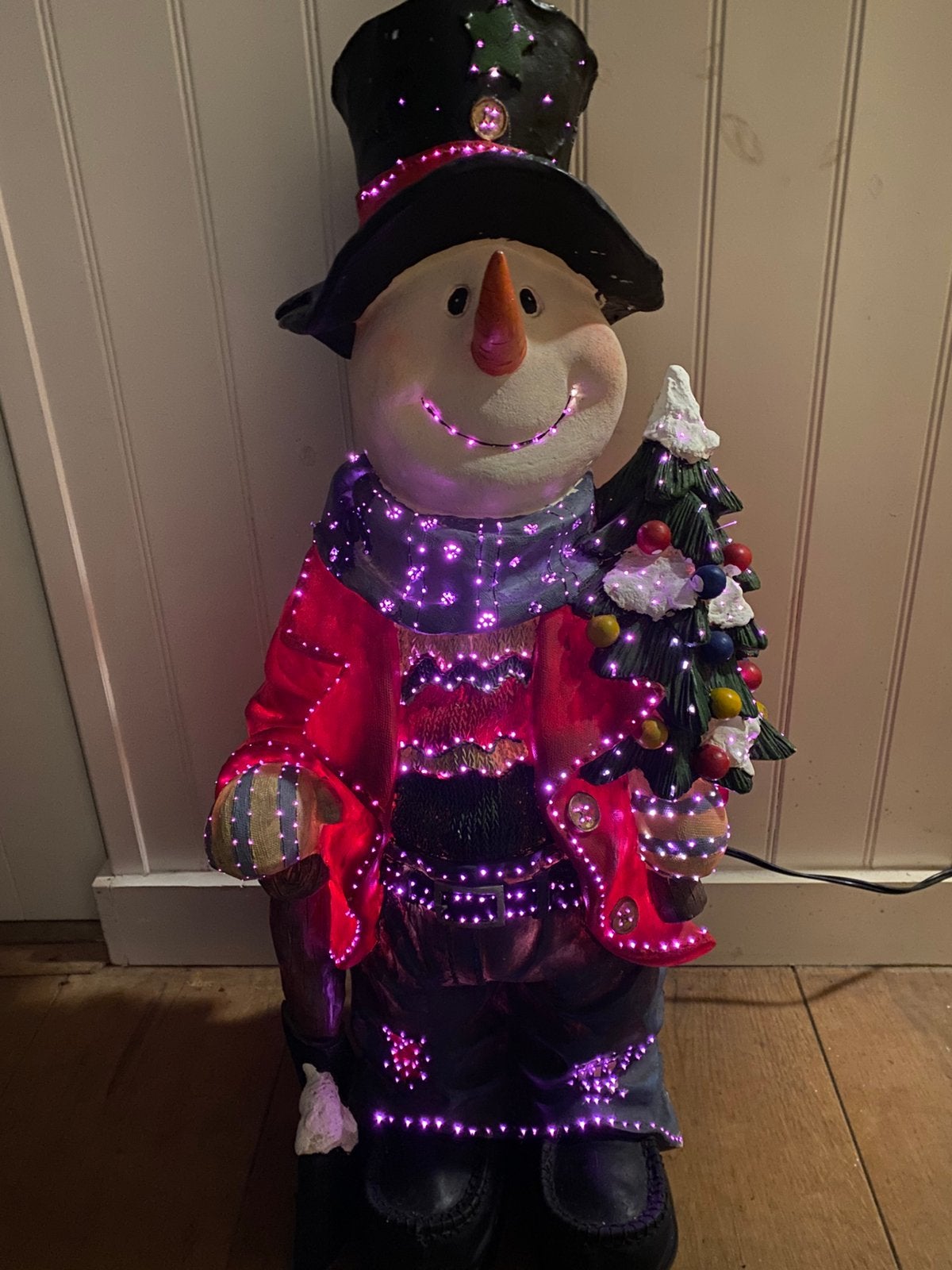 Mooie decoratieve sneeuwpop als kerstman, Diversen, Ophalen, Zo goed als nieuw