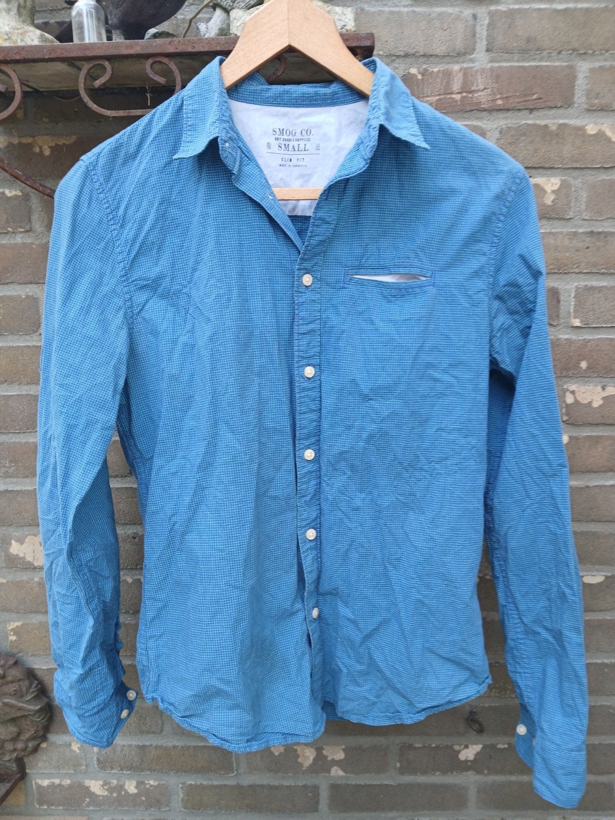 Overhemd VOOR 6,95 INCL, Ophalen of Verzenden, Gedragen, Blauw, Halswijdte 41/42 (L)