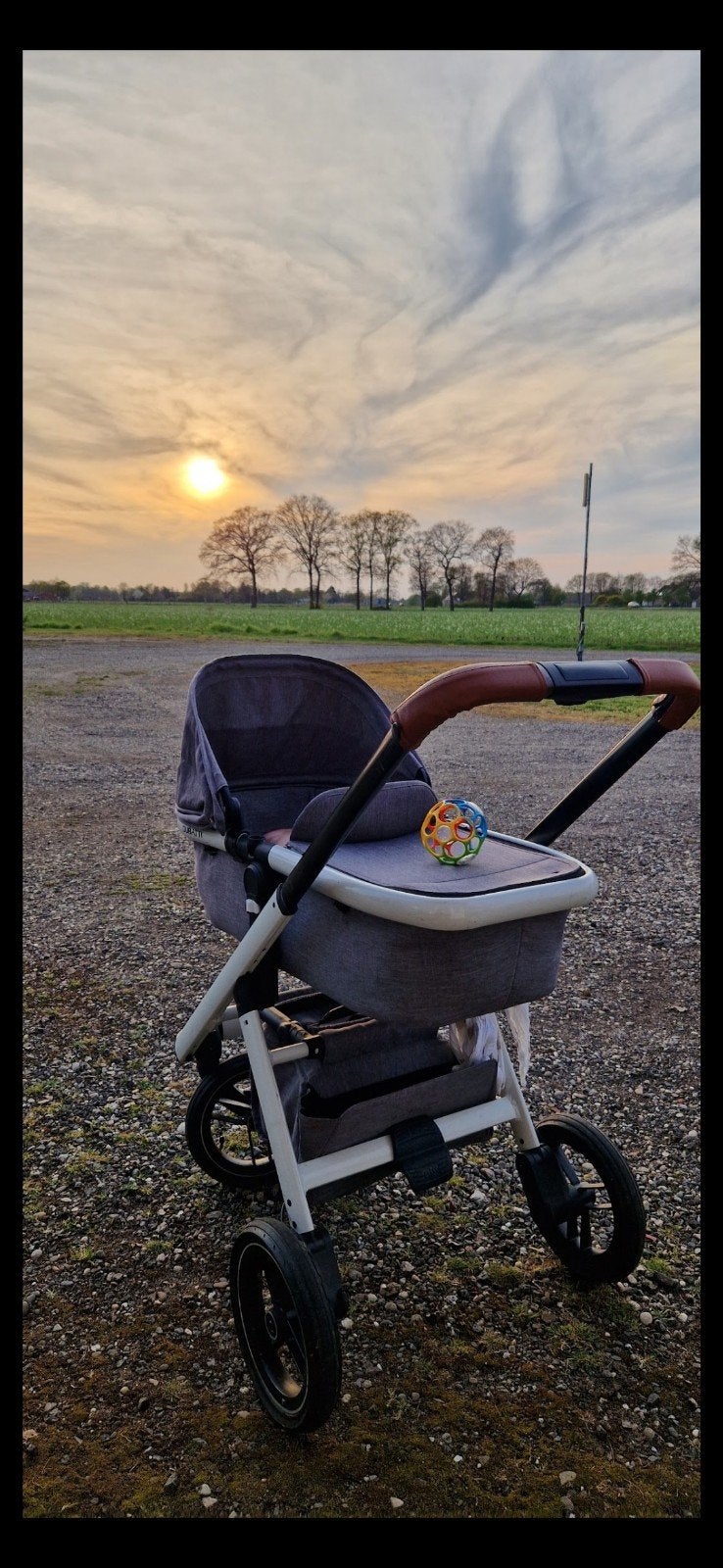 Dubatti one kinderwagen met accesoires, Gebruikt, Verstelbare duwstang, Ophalen, Kinderwagen