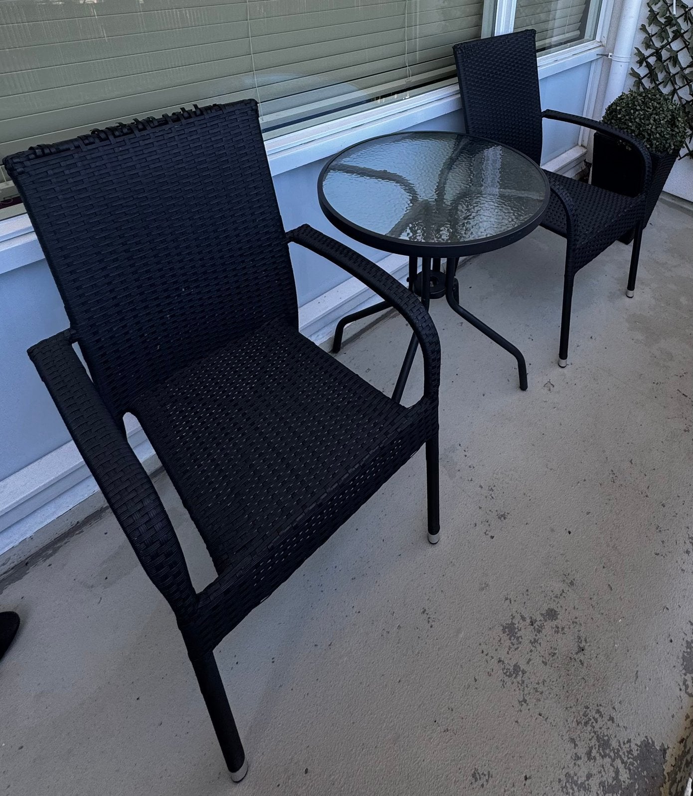 Balkon/tuin set, Ophalen, Zo goed als nieuw, Kunststof, Stoel