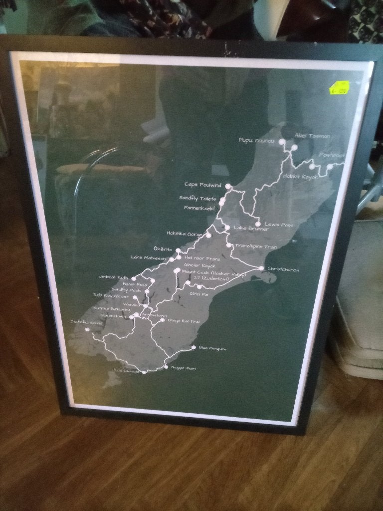 Poster Nieuw Zeeland zonder lijst, Ophalen, Zo goed als nieuw, A1 t/m A3, Film en Tv