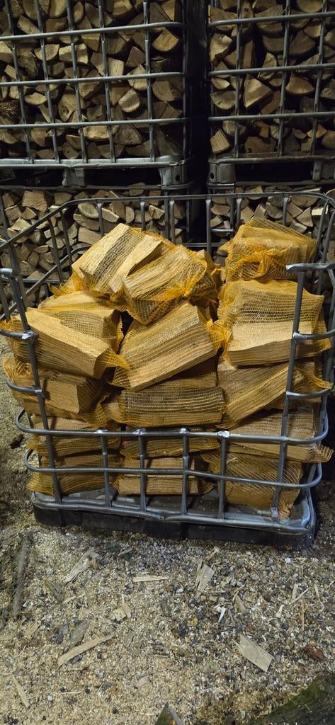 Beukenhout zakken - ca. 11kg windgedroogd brandhout, Tuin en Terras, Haardhout, Minder dan 3 m³, Ophalen, Beukenhout, Blokken