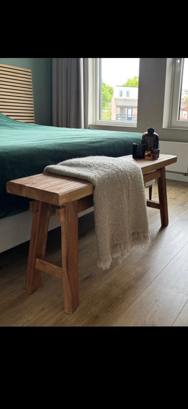 Houten bankje, Ophalen, Zo goed als nieuw