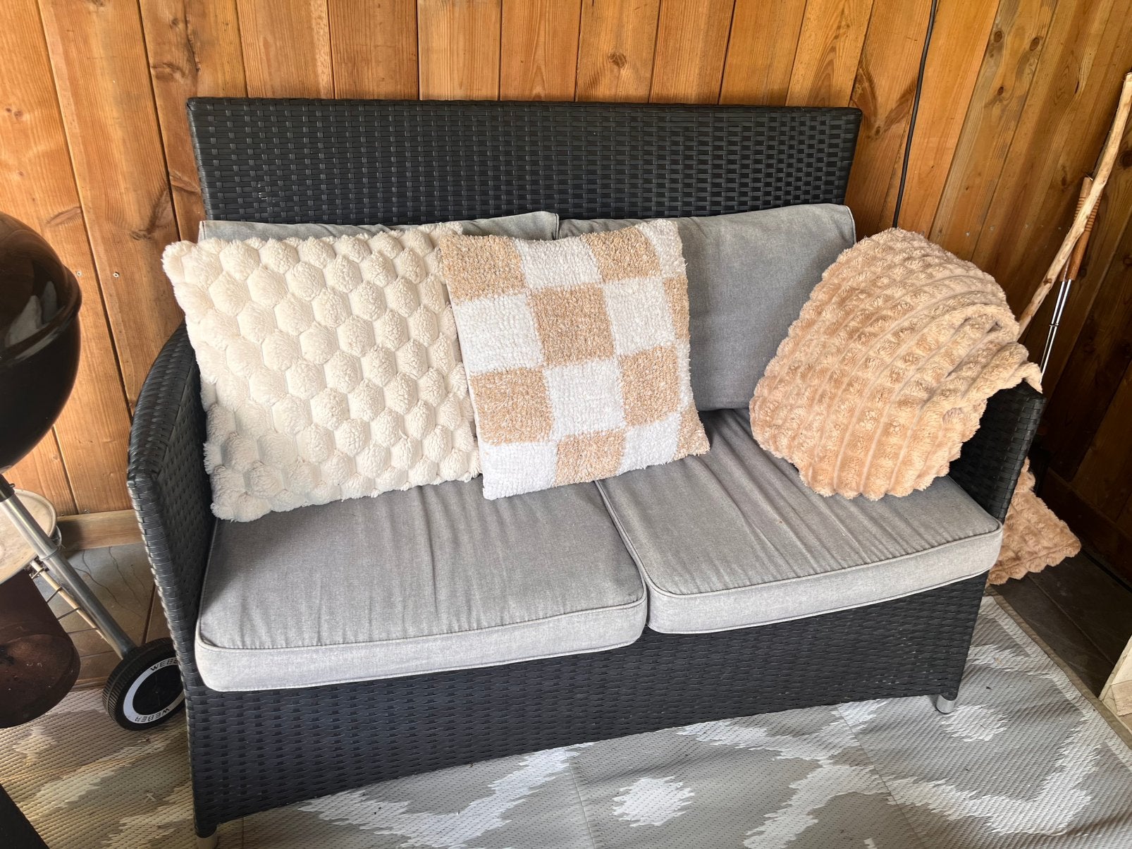 Tuinset wicker gratis, Ophalen, 4 zitplaatsen, Gebruikt, Wicker