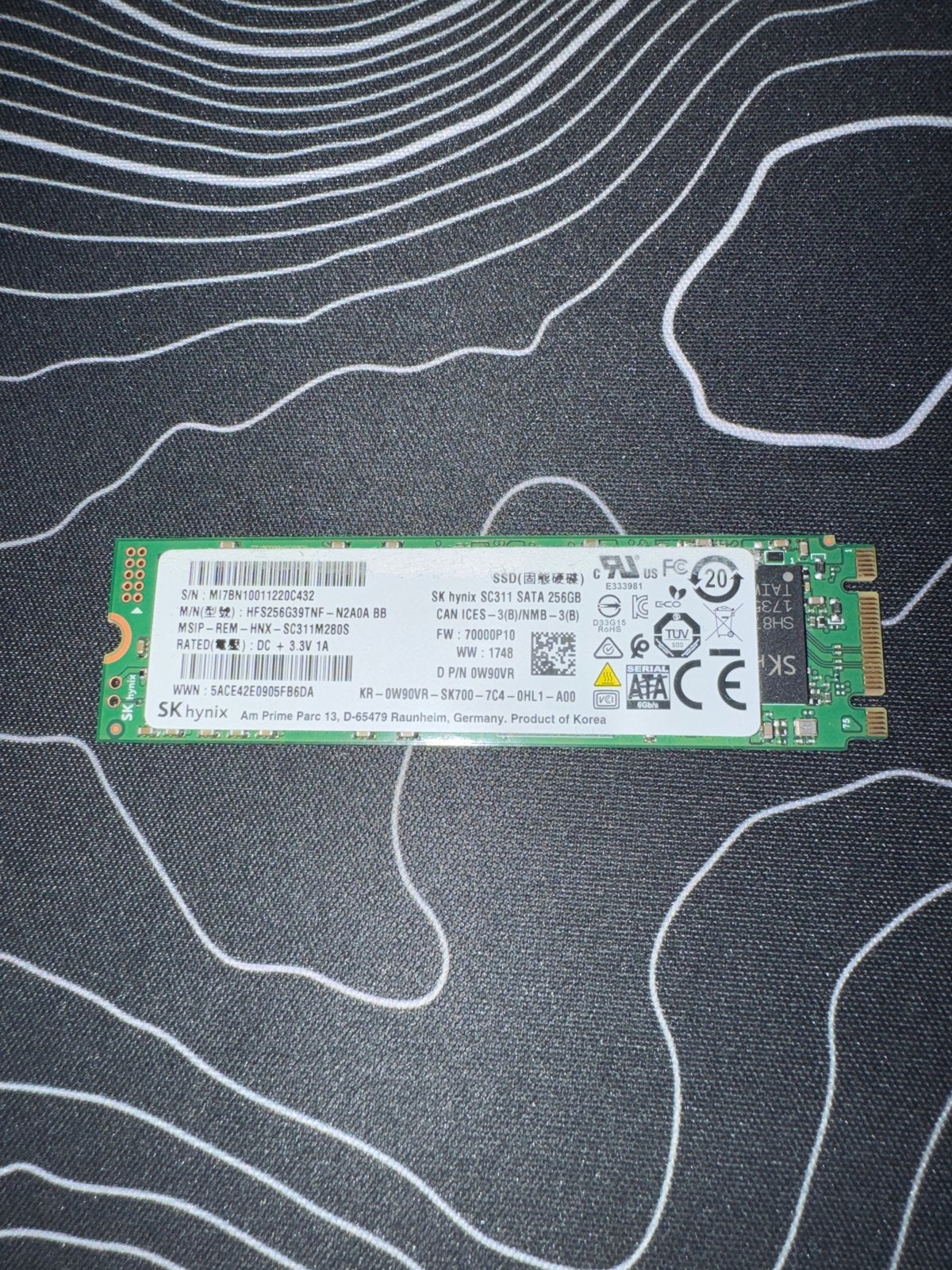SK Hynix SC311 SATA 256GB SSD M.2, Intern, Server, Refurbished, Ophalen of Verzenden