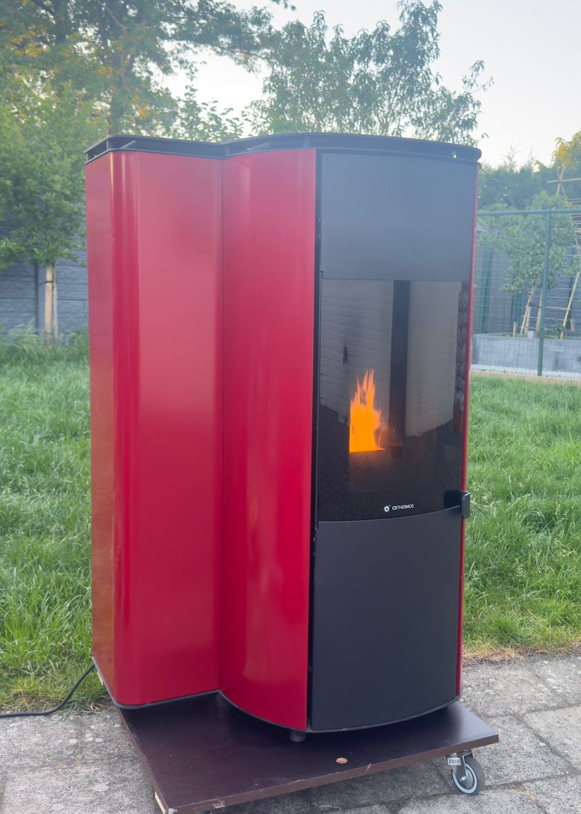 Pelletkachel CS THERMOS CHIPPATINA 10 kw, Ophalen, Zo goed als nieuw, Overige brandstoffen, Pelletkachel