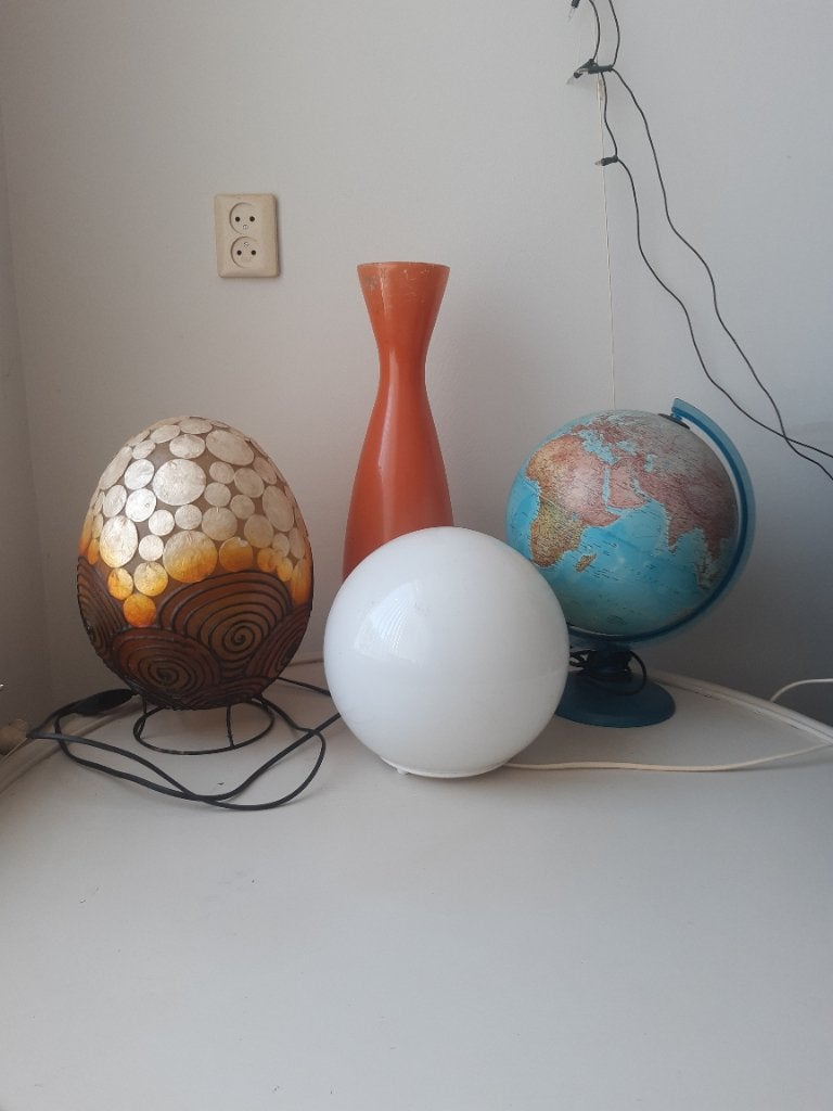 Meerdere mooie Lampen,  7 euro per stuk, Ophalen, LED verlichting, Glas, Oranje