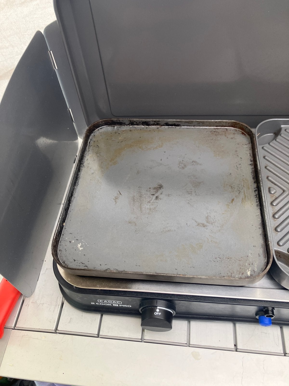 GEZOCHT Cadac 2Cook2Pro bakplaat, Caravans en Kamperen, Ophalen of Verzenden, Gebruikt