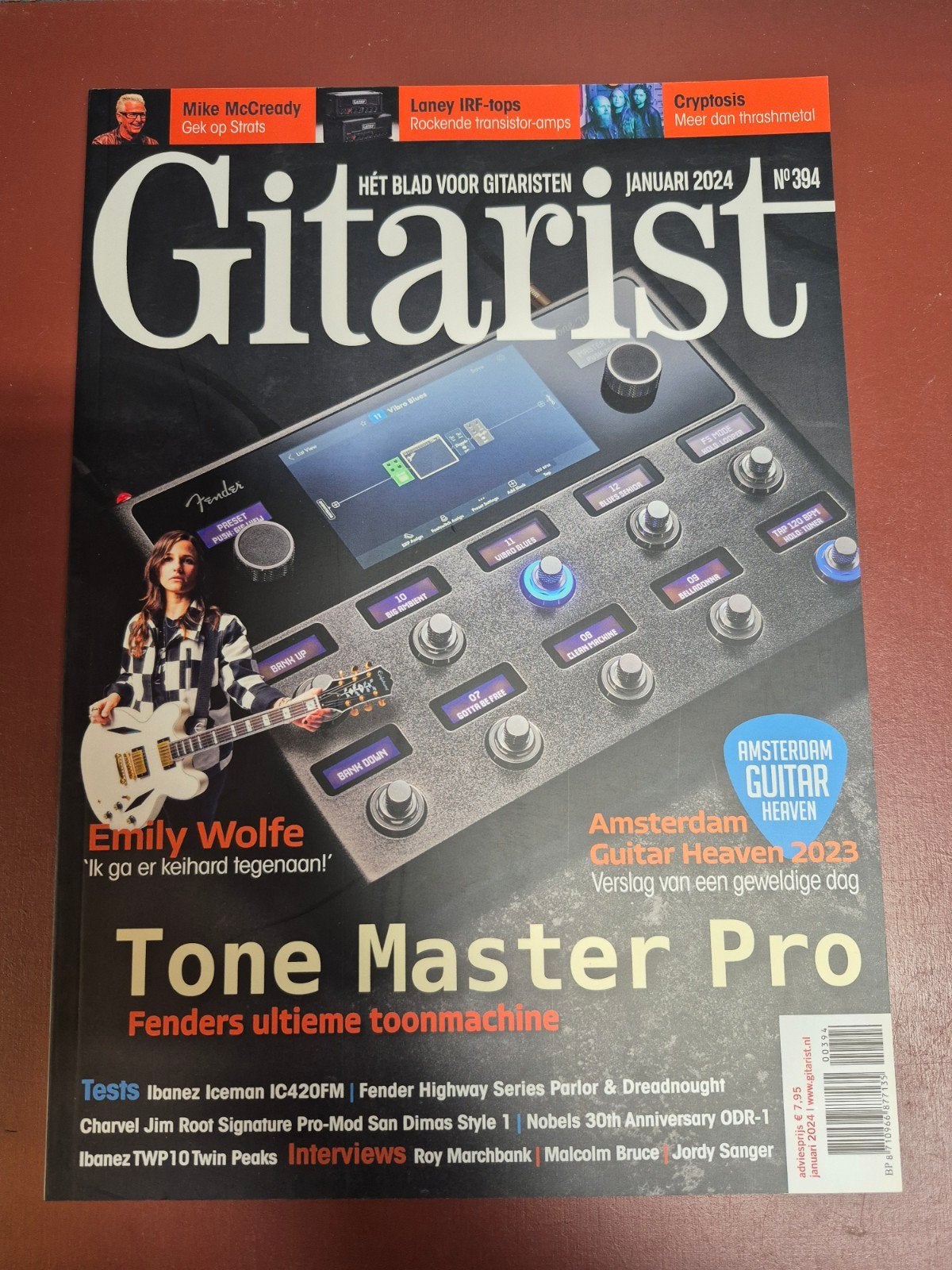 Gitarist Magazine Januari 2024 - Nr. 394, Ophalen of Verzenden, Nieuw, Instrument