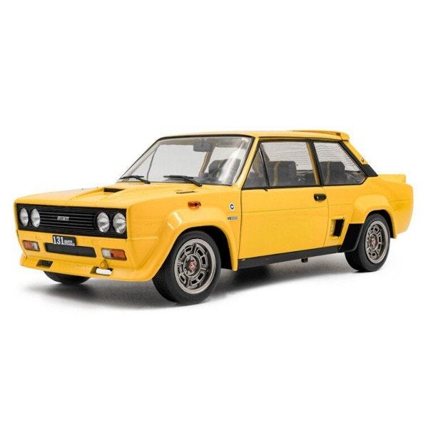 Fiat 131 Abarth 1980 Geel Modelauto 1/18 Solido, Solido, Auto, Solido, Nieuw