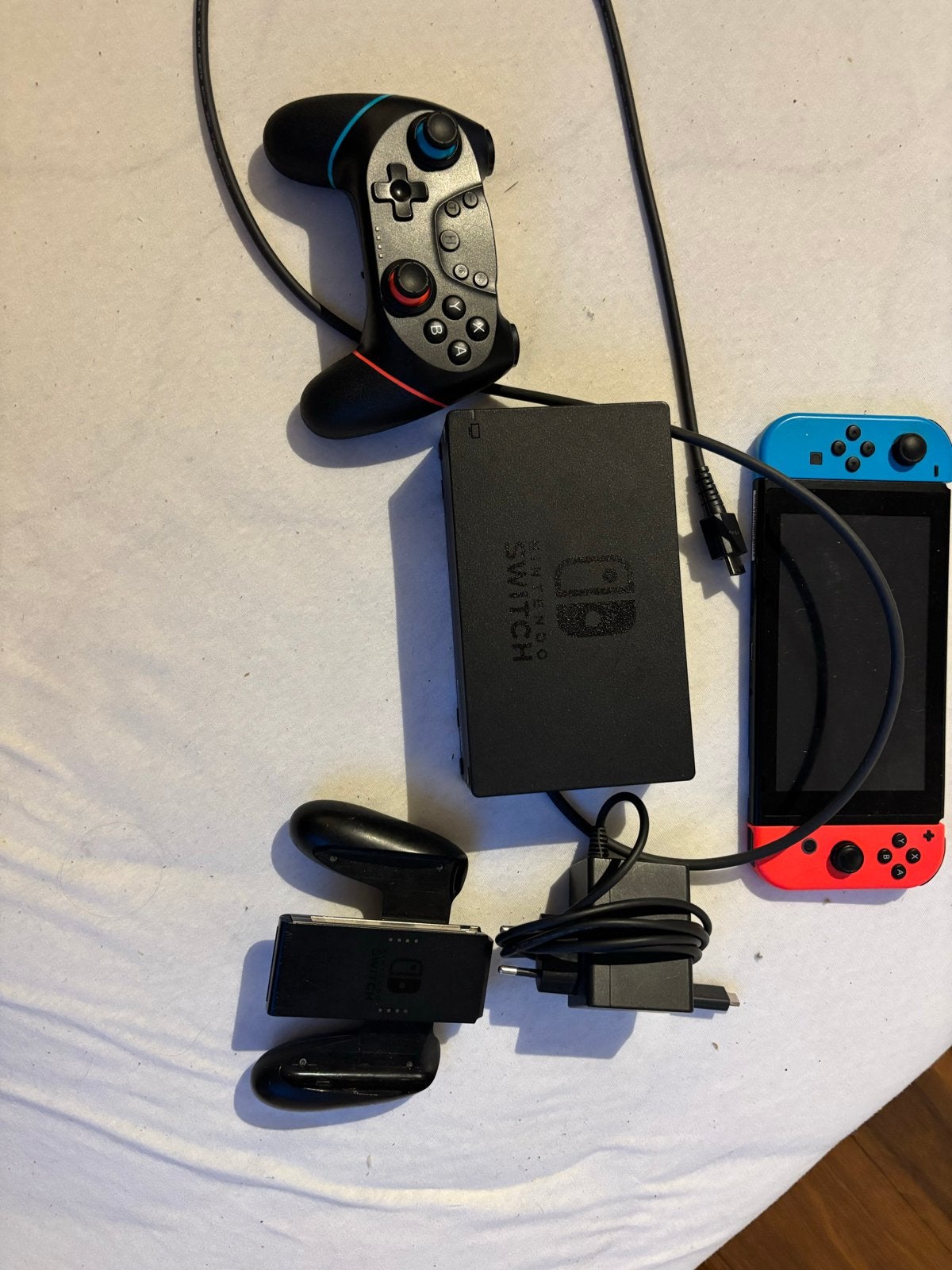 Nintendo Switch met extra controller en accessoires, Ophalen, Gebruikt, Met 3 controllers of meer, Switch Original