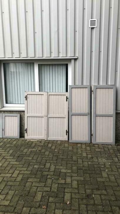 Set van 16 massief merantie raamluiken, La belle porte, Jurgen.hoogenboezem@gmail.com, Overige typen, Ophalen of Verzenden