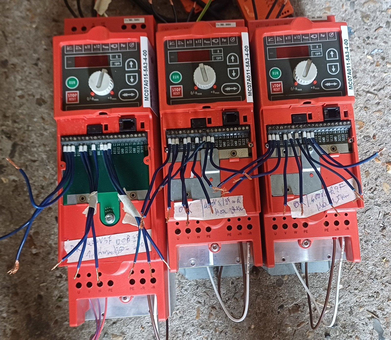 SEW eurodrive frequentieregelaars 1.5kW, Ophalen of Verzenden, Gebruikt