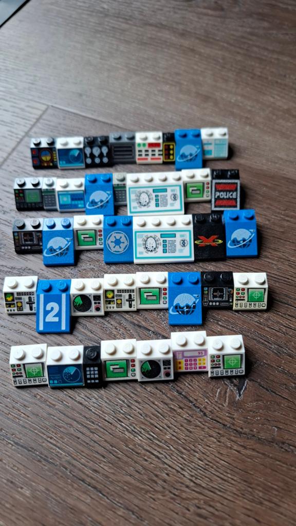 Lego bedrukte blokjes., Ophalen of Verzenden